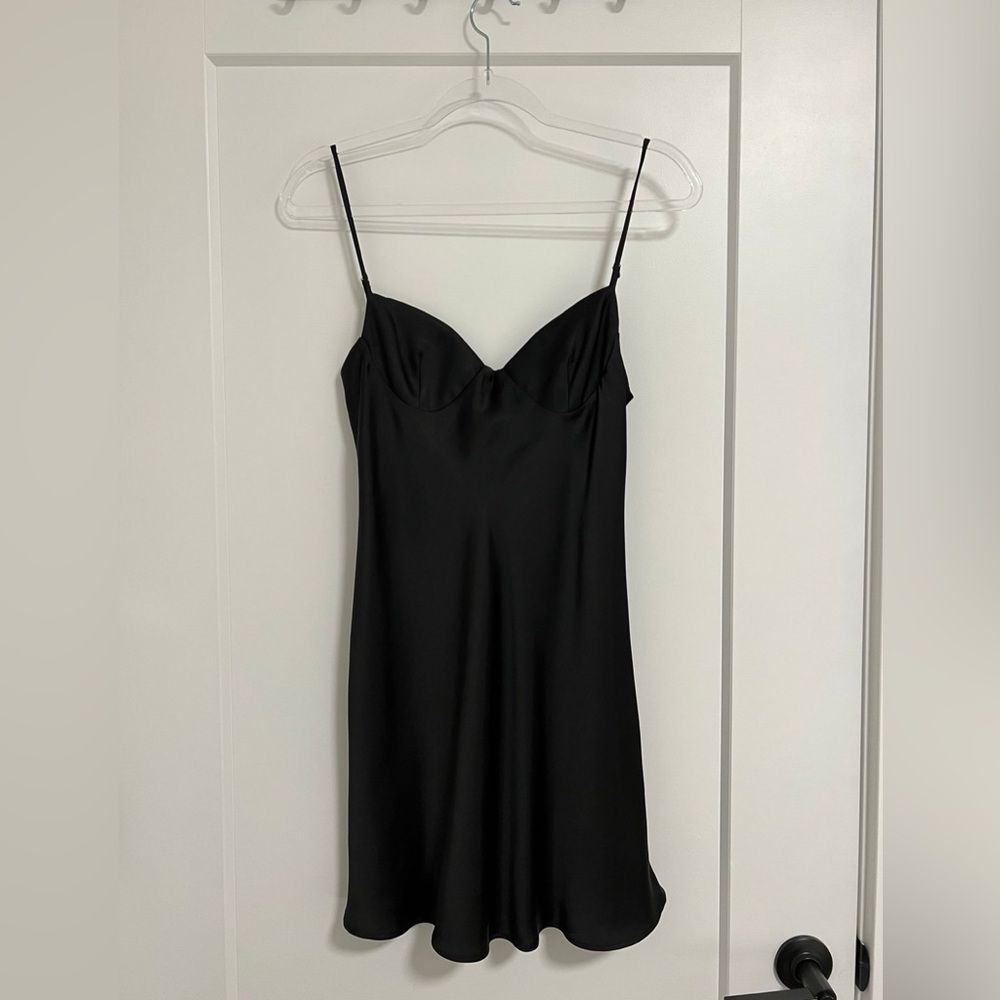Zara Mini Satin Slip Dress